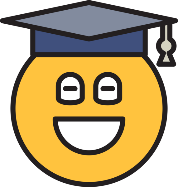 Mutlu Yüz Öğrencisi Emoji