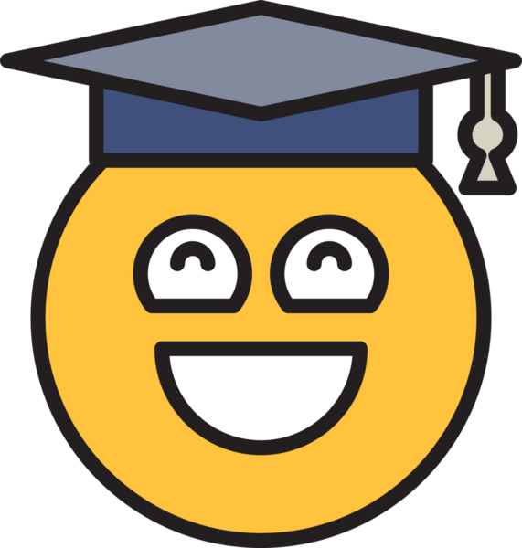 Mutlu Yüz Öğrencisi Emoji