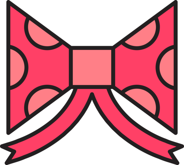 Pembe Dekoratif Papyon Çizimi