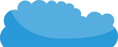 Mavi Bulut Çizimi Clipart