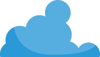 Mavi Bulut Çizimi Clipart