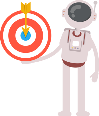 Astronot Karakteri Tutucu Dart