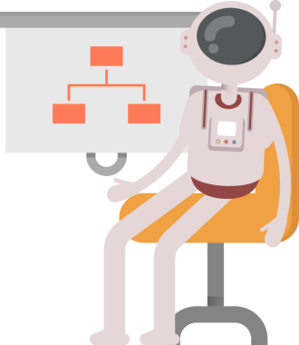 Astronot Karakteri Sunar Organizasyon Çizelgesi