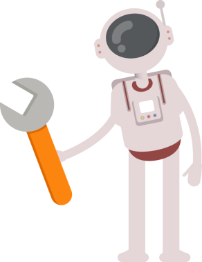 Astronot Karakteri Tutma Anahtarı Aracı