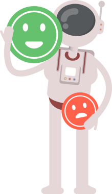Astronot Karakteri ve Duygu Simgesi