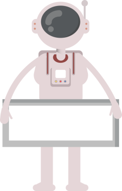 Astronot Karakteri ve Boş İmza