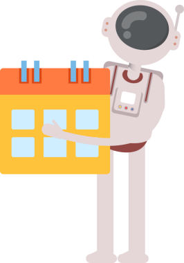 Astronot Karakteri Tutma Takvimi