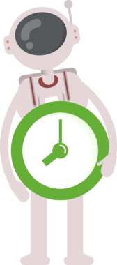 Astronot Karakter Tutma Saati