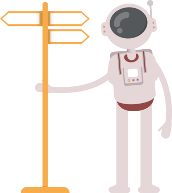 Astronot Karakteri ve İmza Gönderi