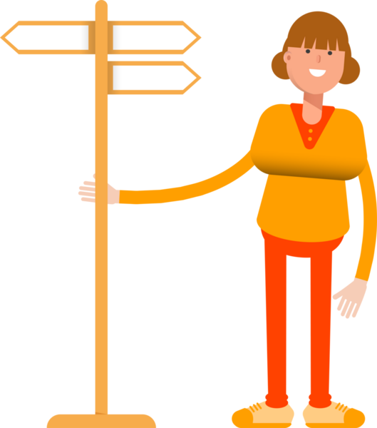 Kız Karakteri ve İmza Gönderi