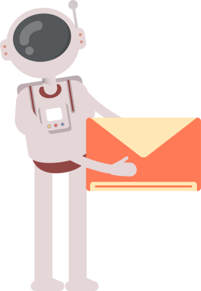 Astronot Karakteri Posta Tutucu
