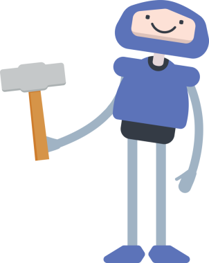 Çizgi Robot Karakteri Clipart