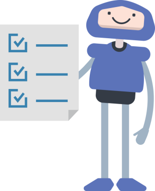 Çizgi Robot Karakteri Clipart