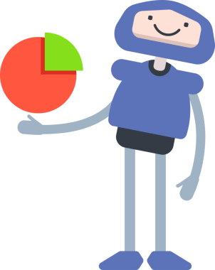 Çizgi Robot Karakteri Clipart