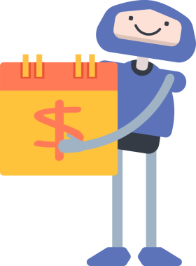 Çizgi Robot Karakteri Clipart