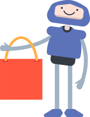 Çizgi Robot Karakteri Clipart