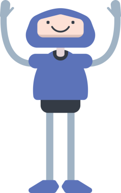 Çizgi Robot Karakteri Clipart