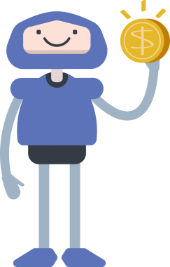 Çizgi Robot Karakteri Clipart