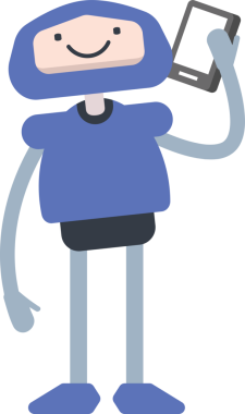 Çizgi Robot Karakteri Clipart