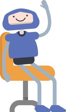 Çizgi Robot Karakteri Clipart