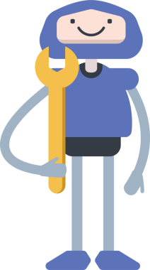 Çizgi Robot Karakteri Clipart