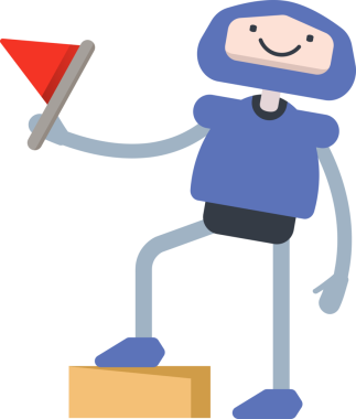 Çizgi Robot Karakteri Clipart