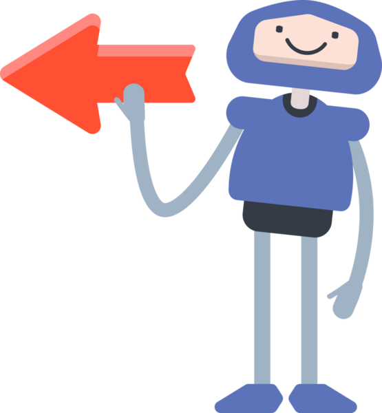 Çizgi Robot Karakteri Clipart