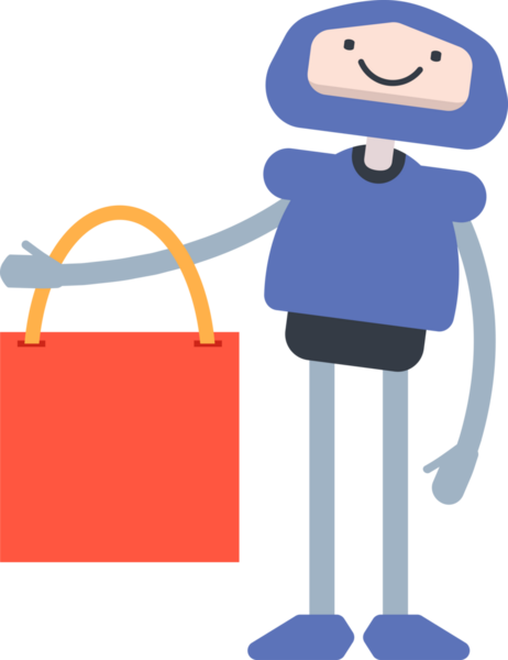 Çizgi Robot Karakteri Clipart