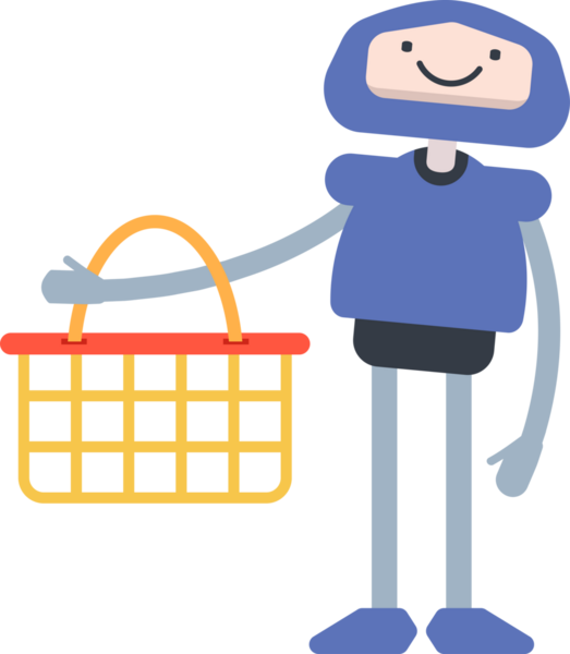 Çizgi Robot Karakteri Clipart