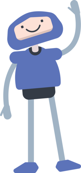 Çizgi Robot Karakteri Clipart