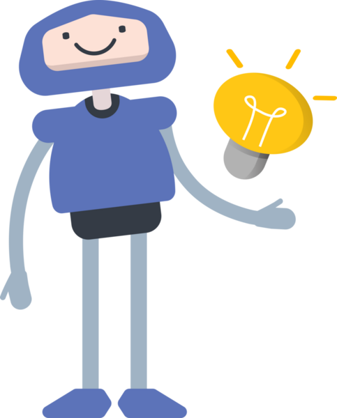 Çizgi Robot Karakteri Clipart