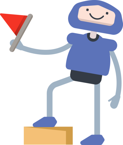 Çizgi Robot Karakteri Clipart