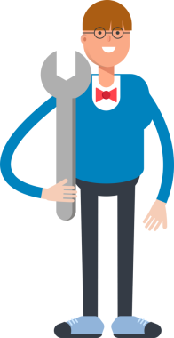 Bowtie Suit Karakteri Tutucu Anahtarı olan çocuk