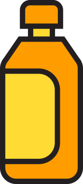 İçecek Şişe Simgesi İllüstrasyonu