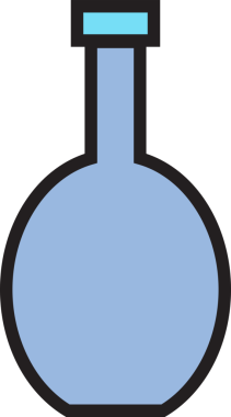 İçecek Şişe Simgesi İllüstrasyonu