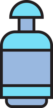 İçecek Şişe Simgesi İllüstrasyonu