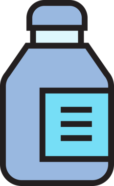 İçecek Şişe Simgesi İllüstrasyonu