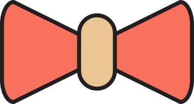 Pembe Dekoratif Papyon Çizimi