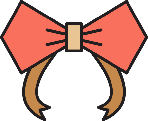 Pembe Dekoratif Papyon Çizimi