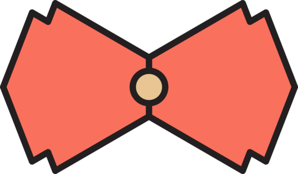 Pembe Dekoratif Papyon Çizimi