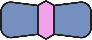 Mor Dekoratif Papyon Çizimi