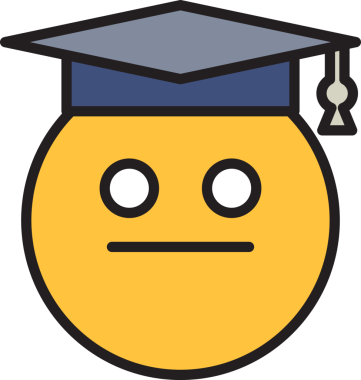 Mezun Öğrenci Emoji İllüstrasyonu