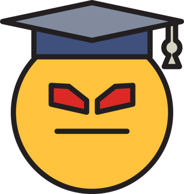 Mezun Öğrenci Emoji İllüstrasyonu