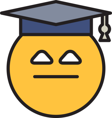 Mezun Öğrenci Emoji İllüstrasyonu