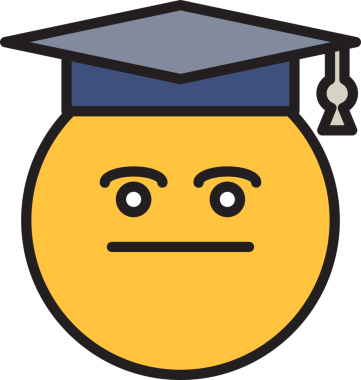 Mezun Öğrenci Emoji İllüstrasyonu