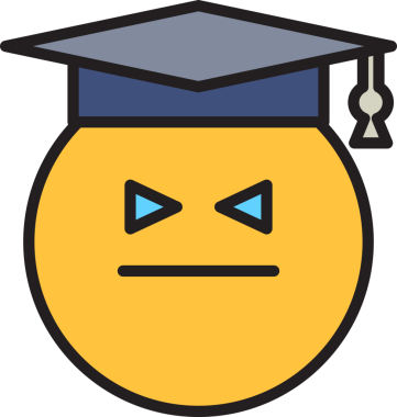 Mezun Öğrenci Emoji İllüstrasyonu