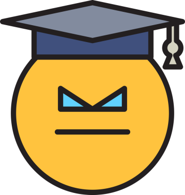 Mezun Öğrenci Emoji İllüstrasyonu