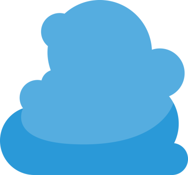 Gökyüzü Mavi Bulut Çizimi