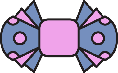 Mor Dekoratif Papyon Çizimi