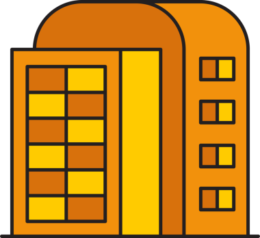 Ofis Kulesi ve Apartman Binası Simgesi